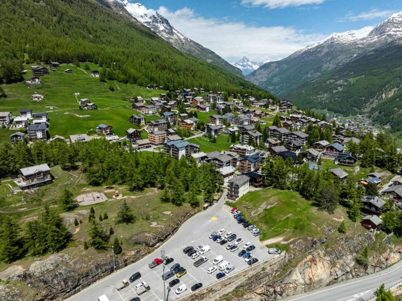 Helles, Chalet-Stil Apartment Mit Allalinblick Зас-Фе Экстерьер фото